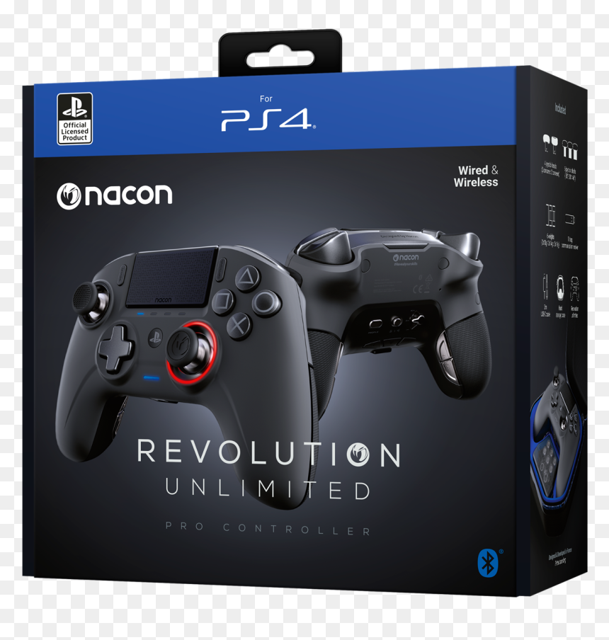 Nacon Reveals Revolution Unlimited Pro Controller For - Nacon Revolution Unlimited Review, HD Png Download - ps4 buttons png