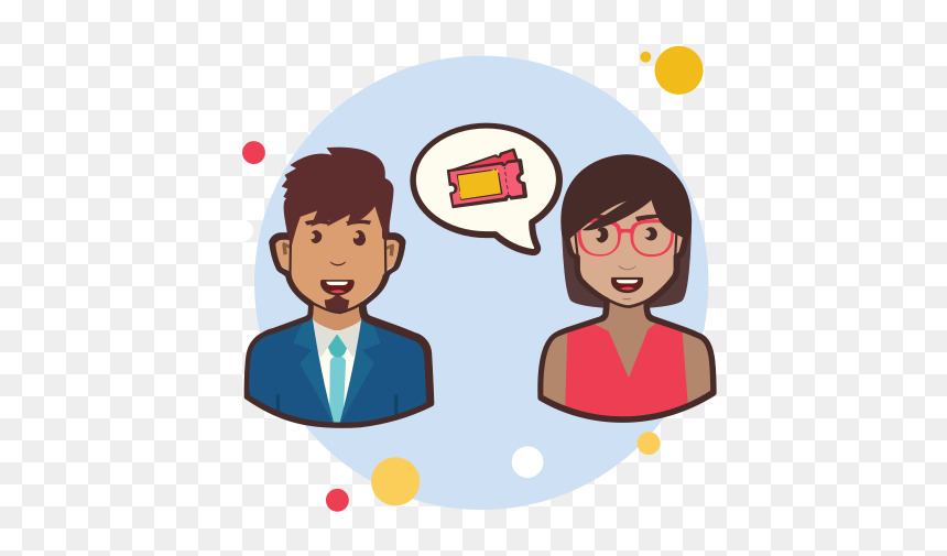 Circle Bubbles Icon - Pareja Cine Png, Transparent Png - couple icon png