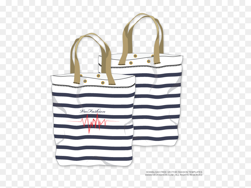 Flat Drawings For Tote Bag, HD Png Download - bag vector png