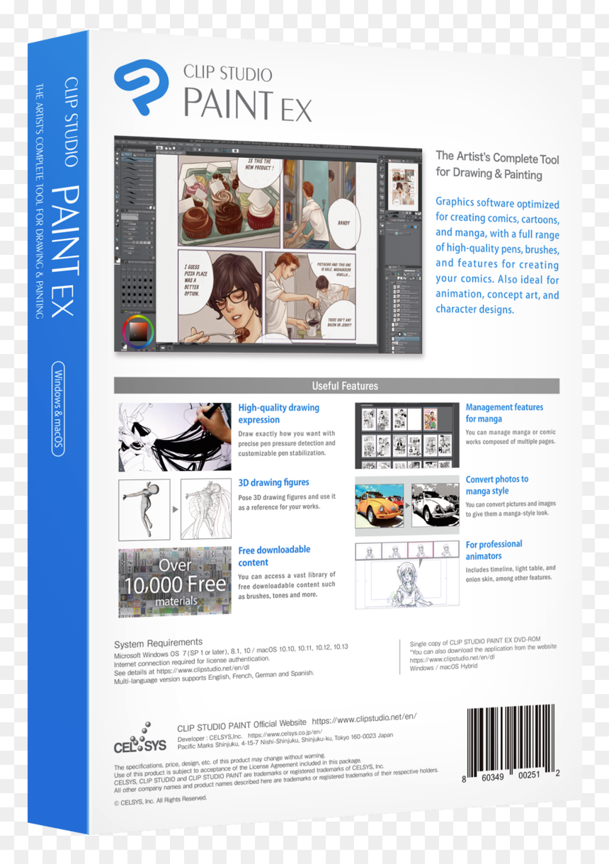 Clip Studio Paint Ex, HD Png Download - manga speech bubbles png