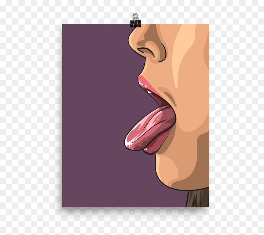 Tongue, HD Png Download - sexy woman silhouette png
