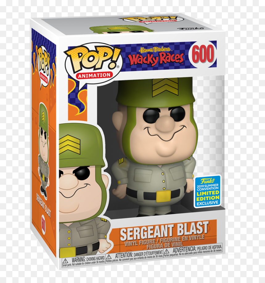 Funko Pop Wacky Races 2019, HD Png Download - drill sergeant png