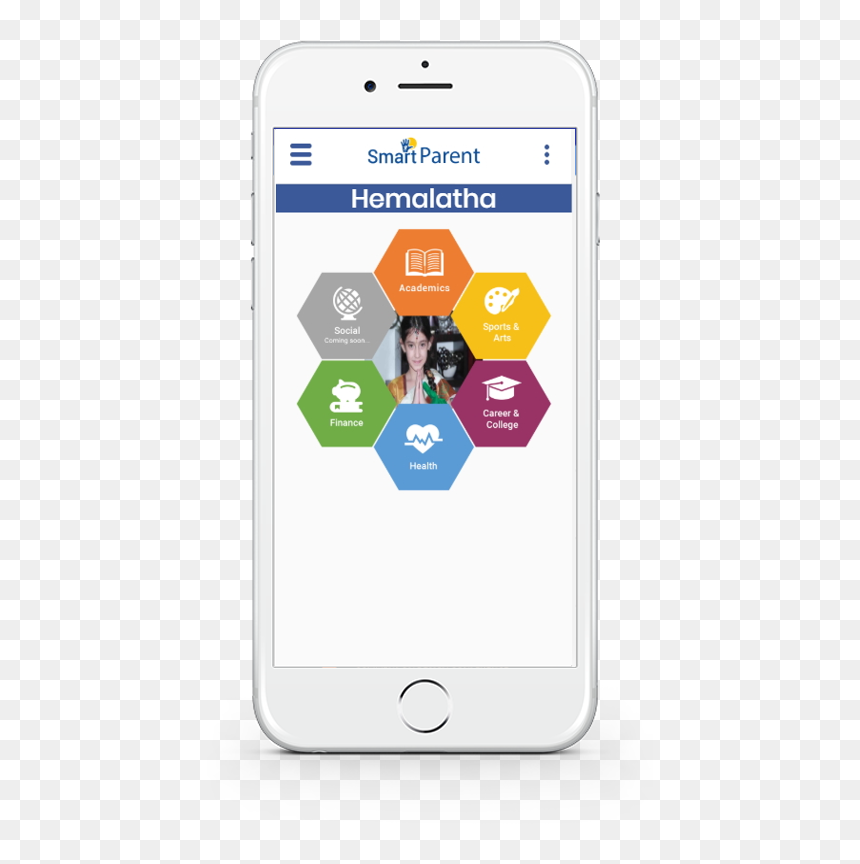 Smartparent Hexagon With Transparent Background For - Iphone, HD Png Download - hexagon background png