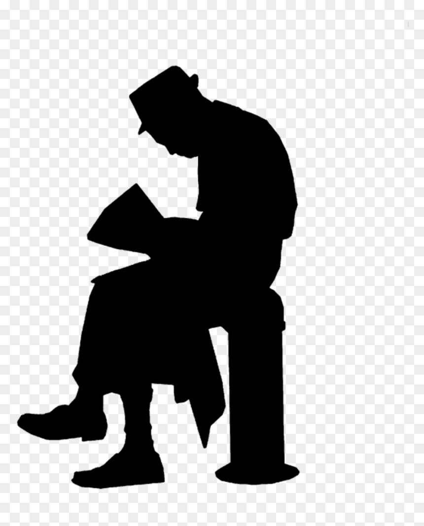 Pixabay Image By Mohamed Hassan - Silhouettes For Architecture Rendering, HD Png Download - person sitting down png