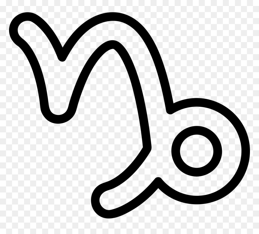 Capricorn White Png, Transparent Png - capricorn sign png
