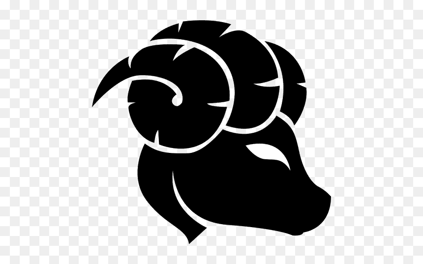 Capricorn Png - Aries Zodiac Sign Black, Transparent Png - capricorn sign png
