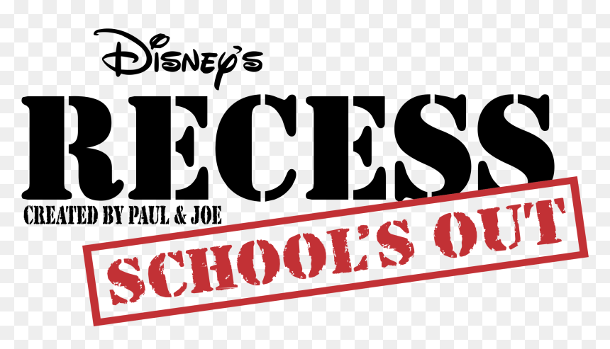 Disney"s Recess School"s Out Logo Png Transparent - Recess: School's Out (2001), Png Download - recess png