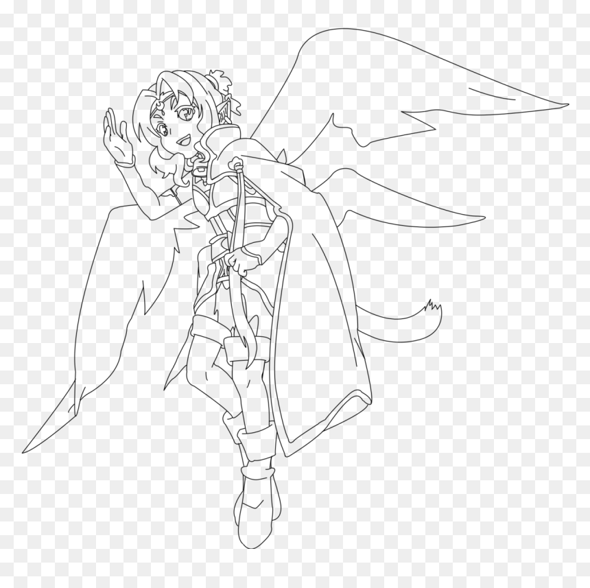 Sword Line Drawing - Line Art, HD Png Download - sword drawing png