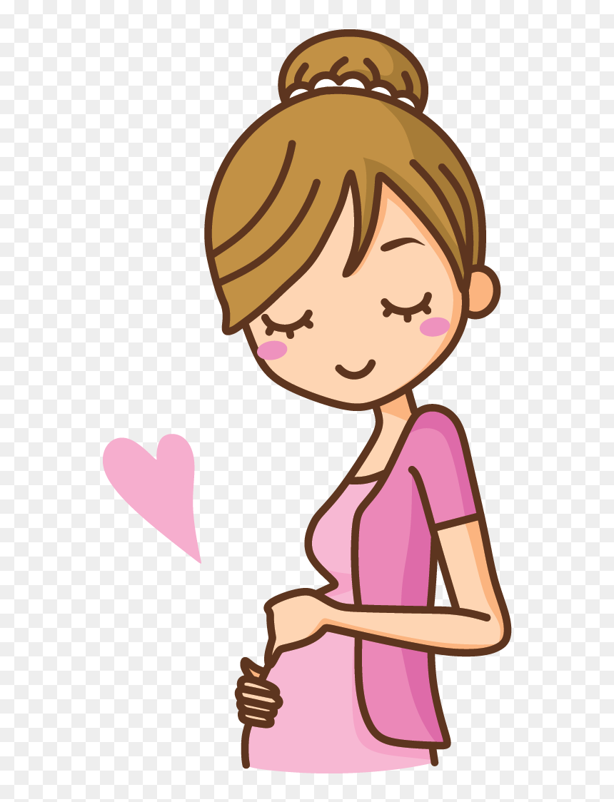 Short Of Breath Cartoon, HD Png Download - pregnant women png