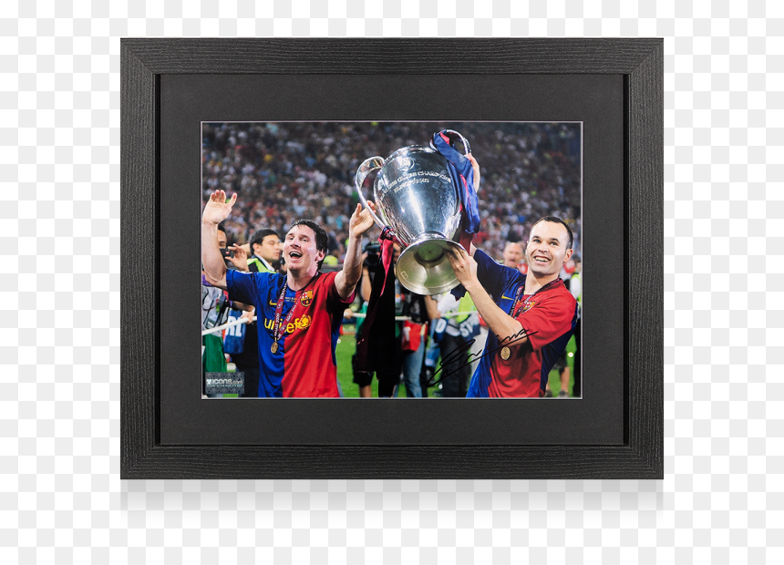 Andres Iniesta Champions League, HD Png Download - uefa champions league trophy png