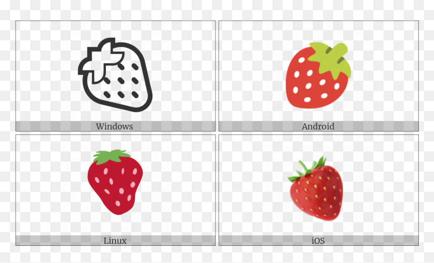 Strawberry On Various Operating Systems - Strawberry, HD Png Download - strawberry icon png