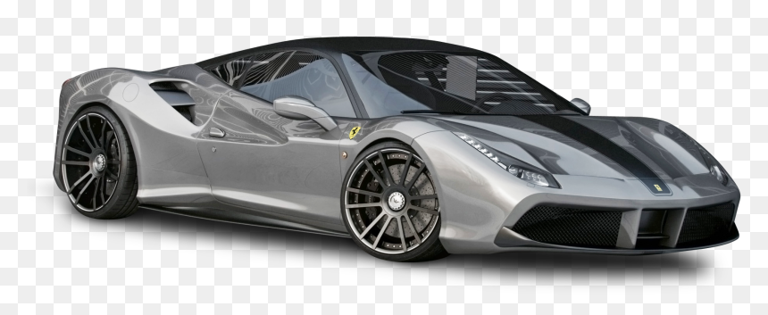 Ferrari 488 Spider Silver, HD Png Download - car png