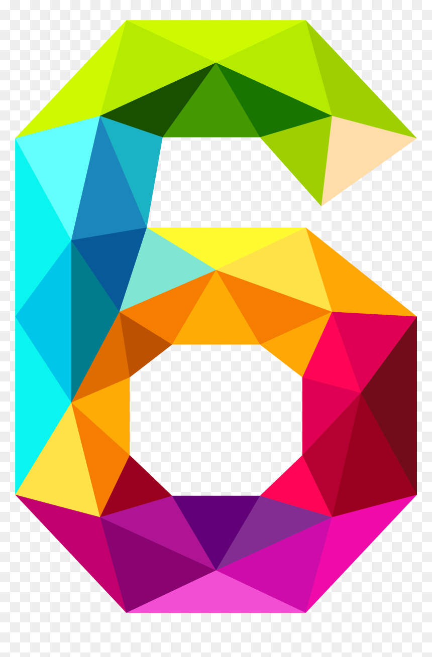 Number Six, HD Png Download - triangle png