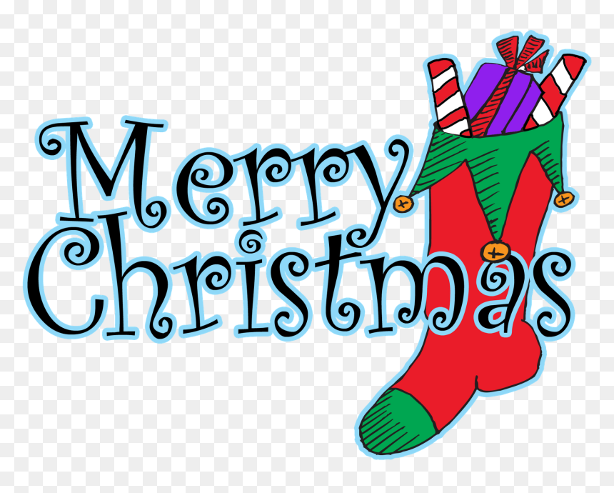 Merry Christmas In Words, HD Png Download - christmas png