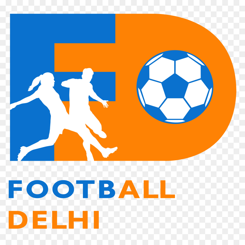 Football Delhi Logo, HD Png Download - football png