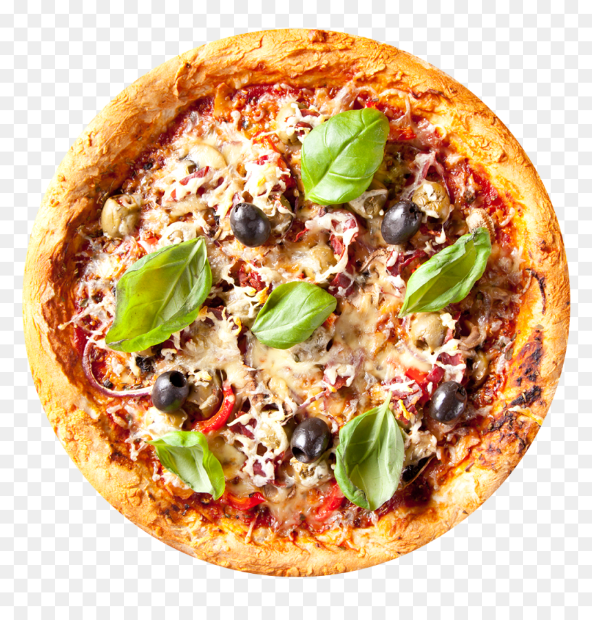 Pizza From Top Png, Transparent Png - pizza png