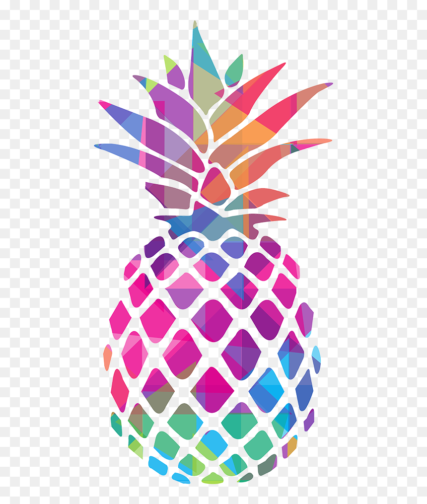 Black And White Pineapple Sticker, HD Png Download - pineapple png