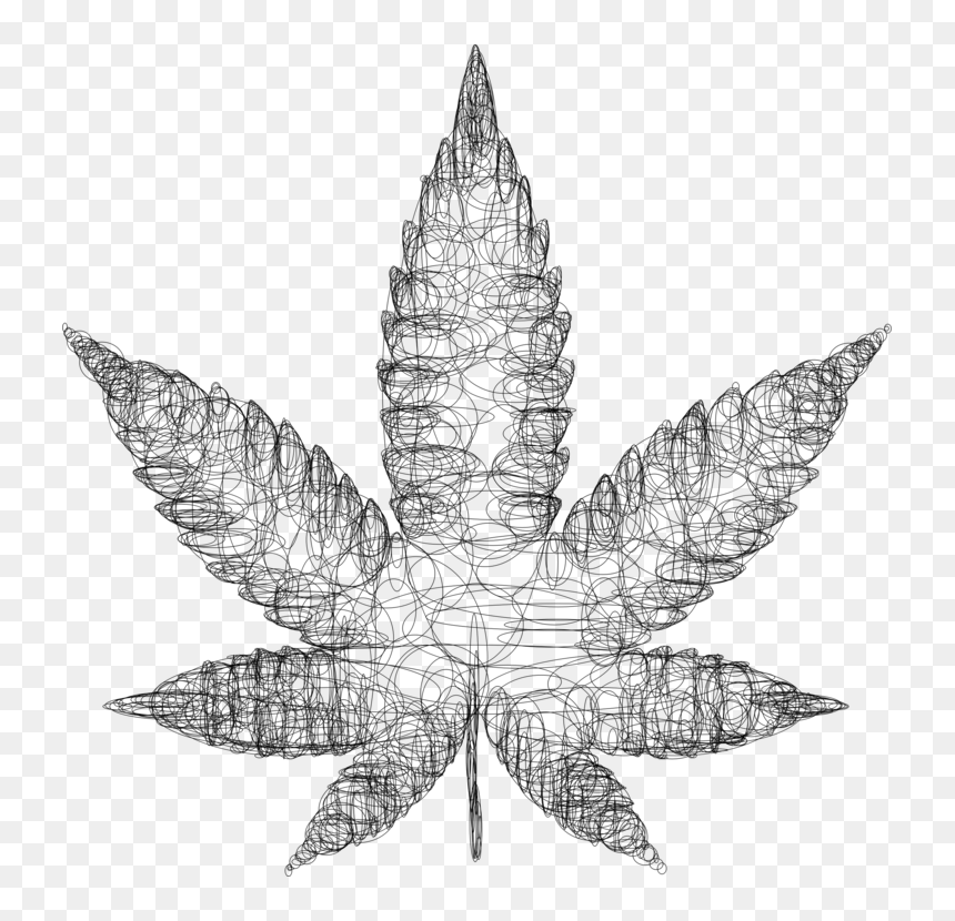Drawing, HD Png Download - weed png