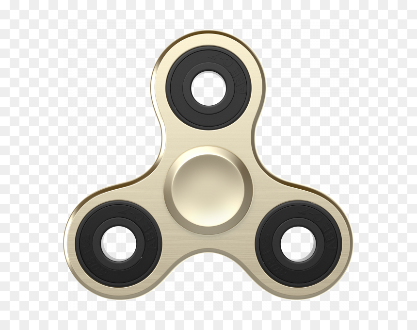 Fidget Spinner Gold Transparent, HD Png Download - fidget spinner png