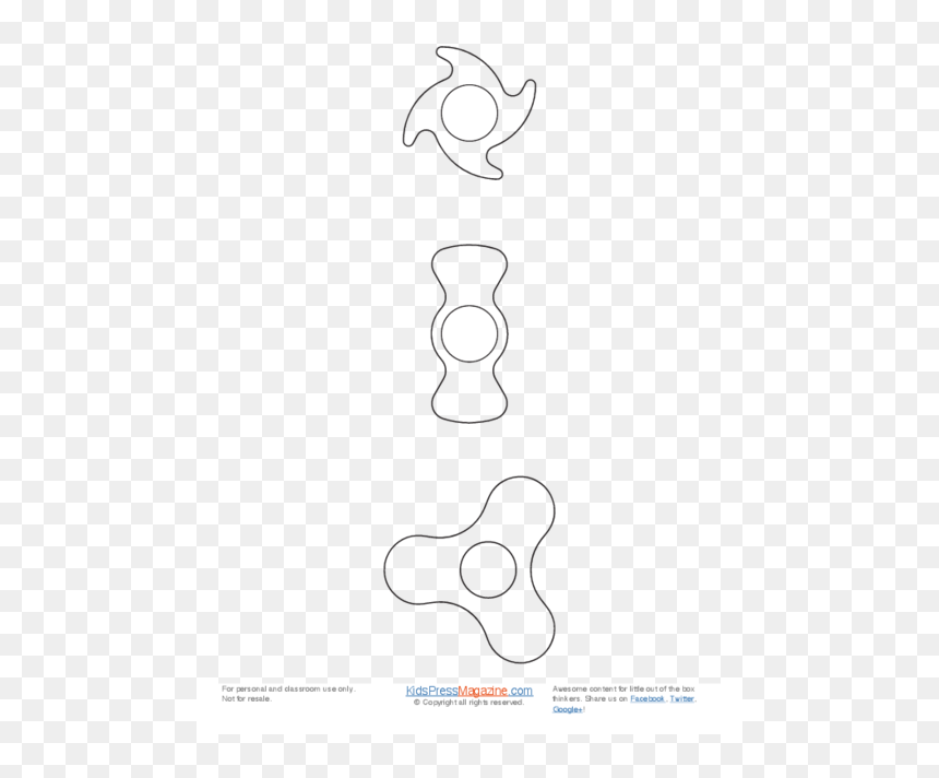 Line Art, HD Png Download - fidget spinner png