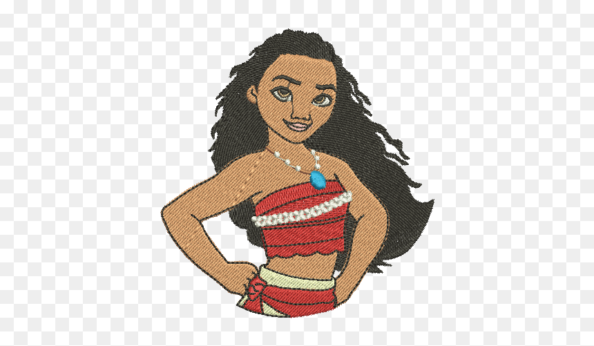 Matriz Bordado Moana, HD Png Download - moana png