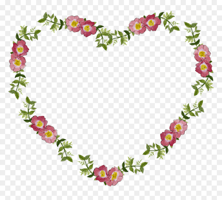 Heart Of Flowers Png, Transparent Png - flower crown png