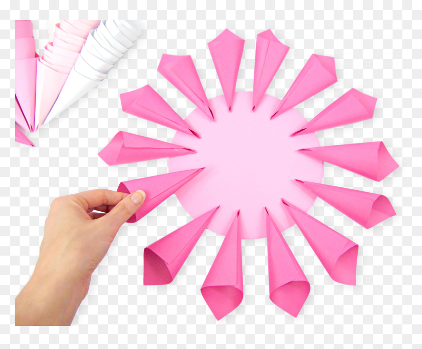 Step By Step Paper Dahlia, HD Png Download - paper png