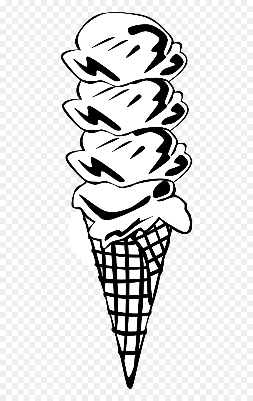 Ice Cream Cone Clip Art, HD Png Download - scoop png