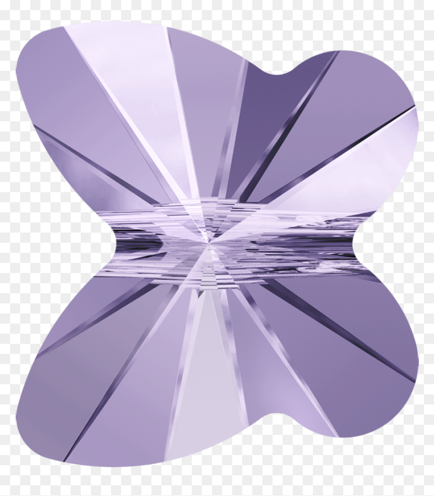Abalorio Mariposa Swarovski, HD Png Download - lavender ribbon png