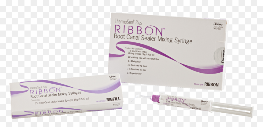 Image For Thermaseal Plus Ribbon Mixing Tips - Ribbon Endodontic Sealer, HD Png Download - lavender ribbon png