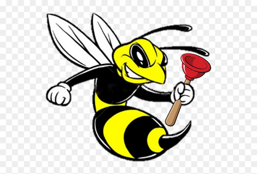 Clip Art Transprent Png - Hornet Cartoon Black And White, Transparent Png - killer bee png