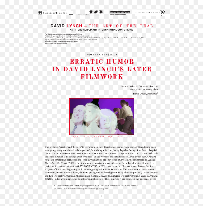 Document, HD Png Download - david lynch png