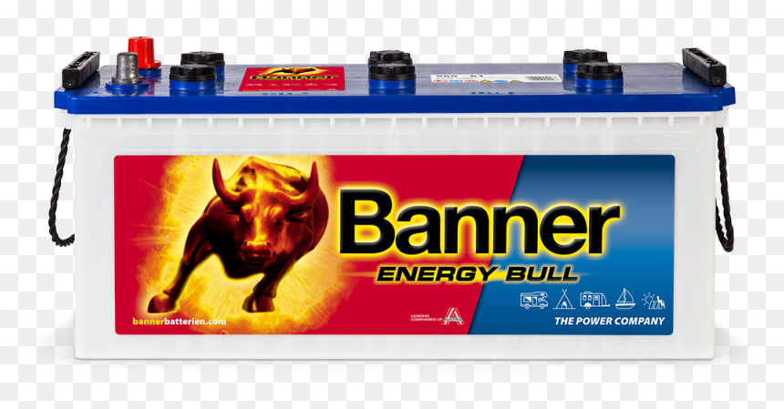 Banner Batteries, HD Png Download - charging bull png