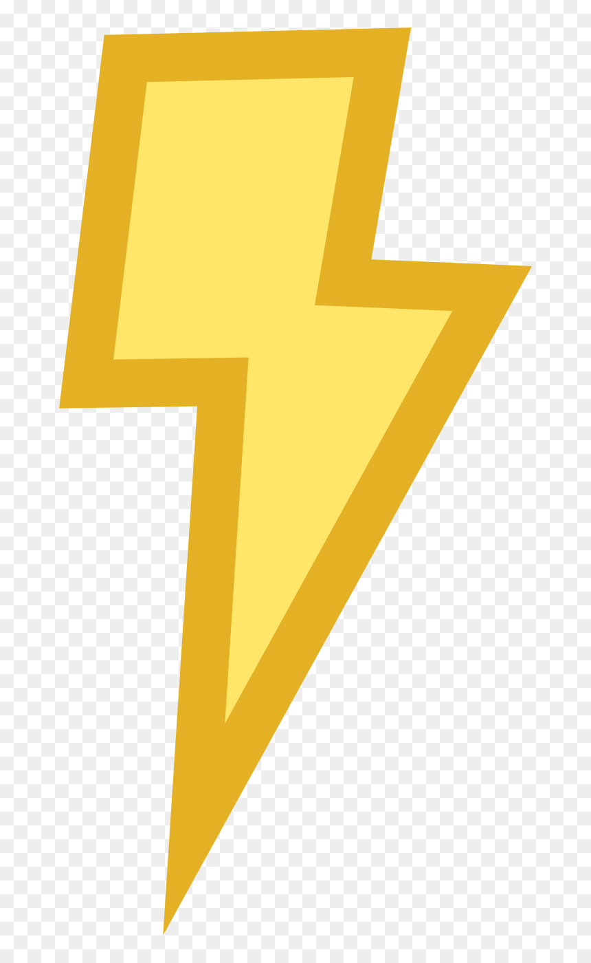 Mlp Lightning Cutie Mark, HD Png Download - yellow lightning bolt png