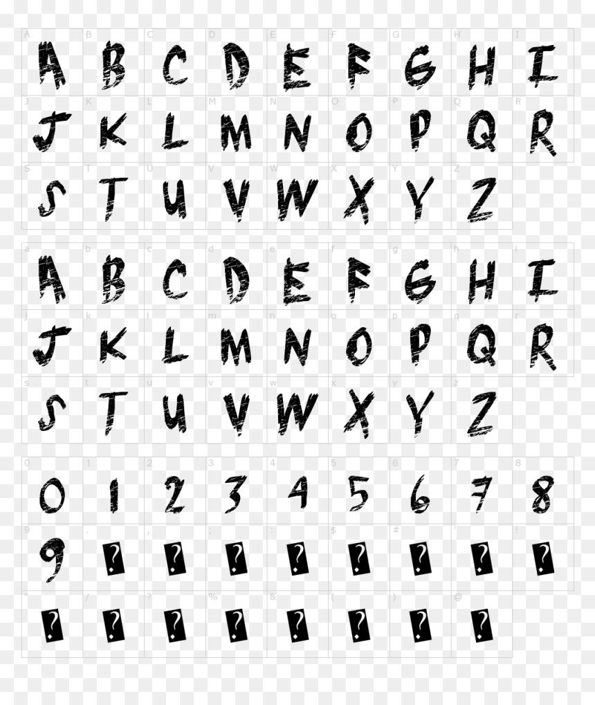 Police Écriture Super Héros, HD Png Download - grunge brush png