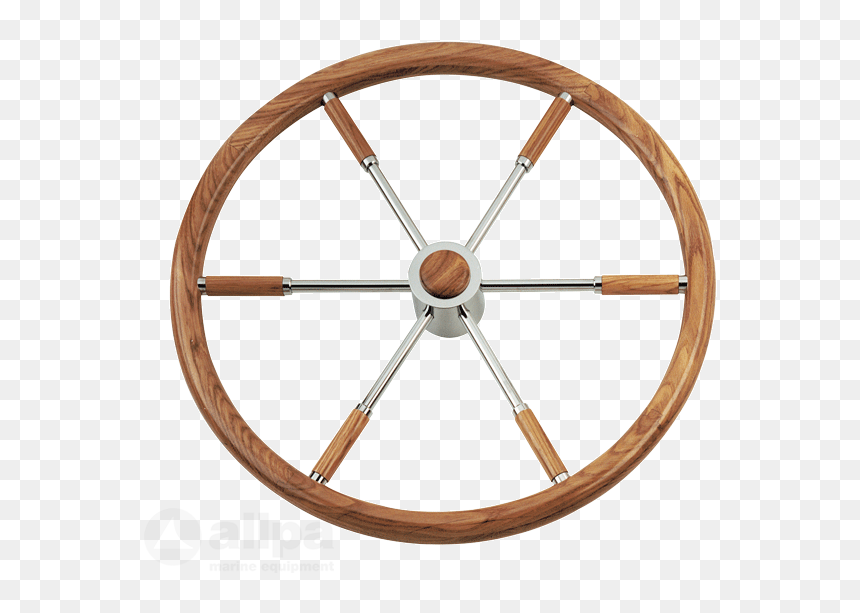 6-spoke Wheel "type - Boat Wooden Steering Wheel, HD Png Download - finger circle png