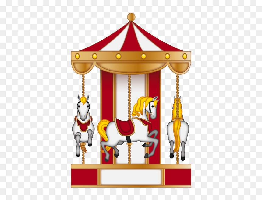 Child Carousel, HD Png Download - horse emoji png