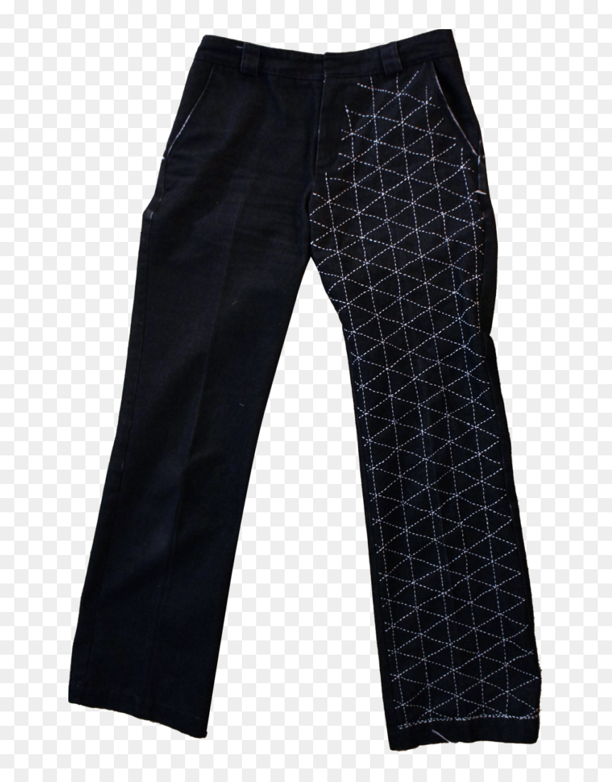 Hand-stitched Sashiko Jeans - Pajamas, HD Png Download - torn jeans png