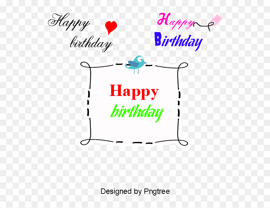 Vector Happy Birthday Wordart, Happy Birthday Wordart, - Illustration, HD Png Download - wordart png