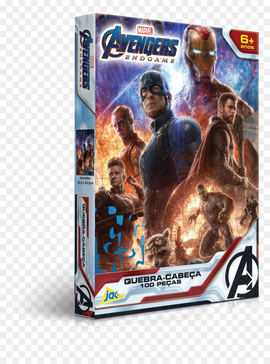Quebra-cabeça Os Vingadores 100 Peças - Iphone Xs Max Avengers, HD Png Download - os vingadores png