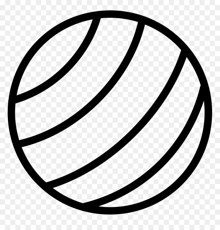 Gym Ball With Parallel Stripes - Illustration, HD Png Download - transparent stripes png