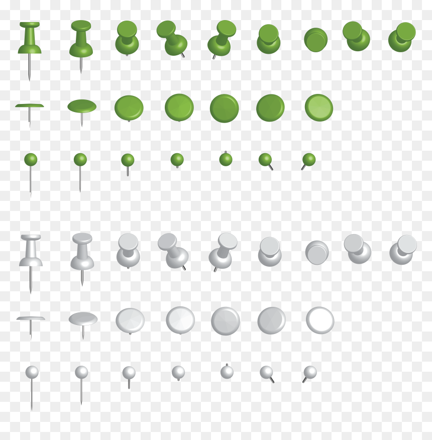 Pin Png - Прозрачном Фоне Кнопка Png, Transparent Png - green pin png