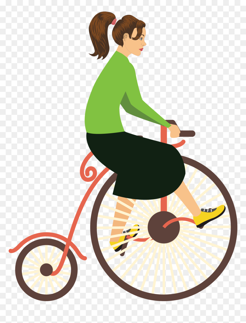 Street Unicycling, HD Png Download - people bike png