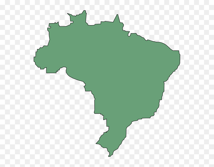 Brazil Marcelo Maps Svg Clip Arts - Brazil Map Clipart, HD Png Download - map vector png