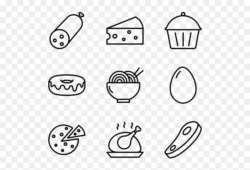 Line Art, HD Png Download - chicken drawing png