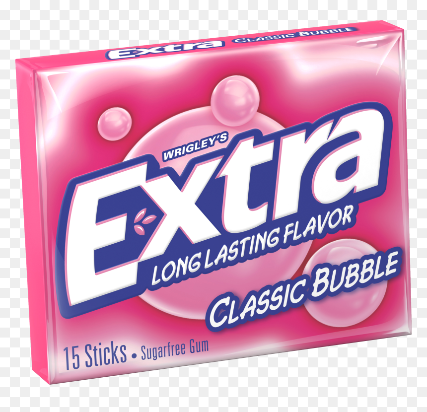 Extra Gum Bubble Gum, HD Png Download - chewing gum png