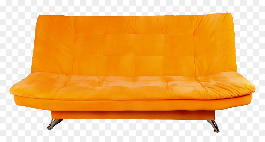 Orange Sofa Png Image - Orange Sofa Png, Transparent Png - futon png