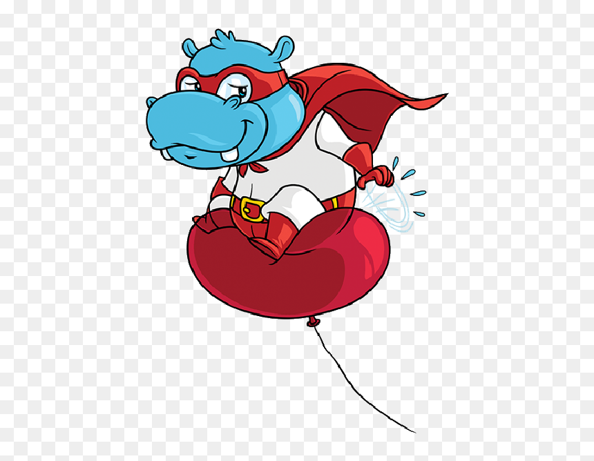 Cartoon, HD Png Download - baby hippo png