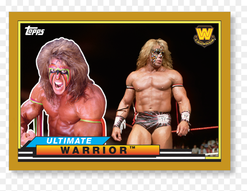 2018 Topps Wwe Heritage Ultimate Warrior Big Legends - Wwe 2018 Topps Trading Cards Big Legends, HD Png Download - ultimate warrior logo png