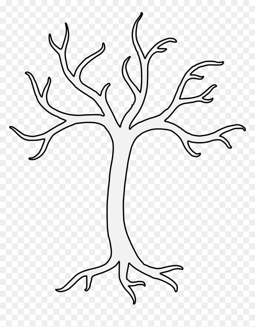 Clip Art Tree Black And White, HD Png Download - cornacopia png